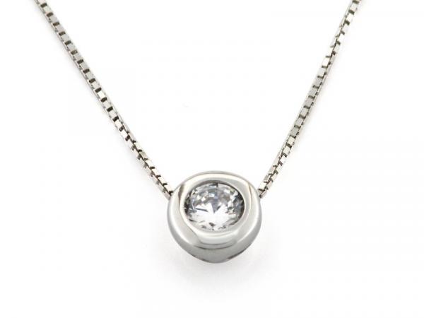 PZF00017 - Collana Oro con Zircone ø 4.5 mm