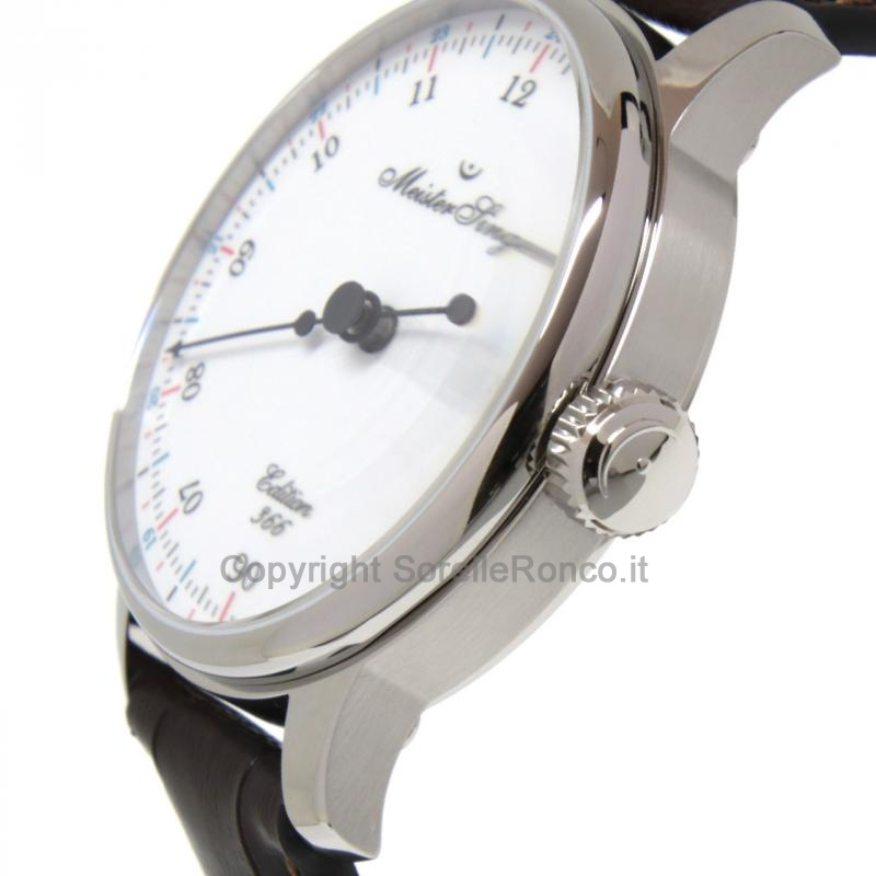 MEISTERSINGER SPECIALS 43MM SILVER PELLE LIMITED
