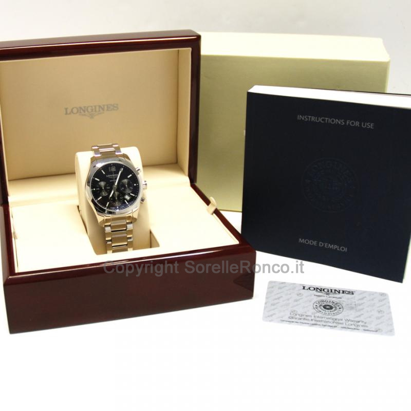 LONGINES CONQUEST CHRONO NERO 41MM