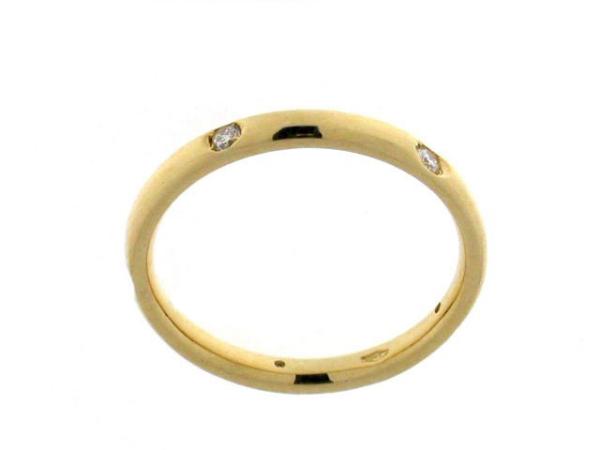 CF00175 - Fede in Oro con Diamanti ct. 0.13