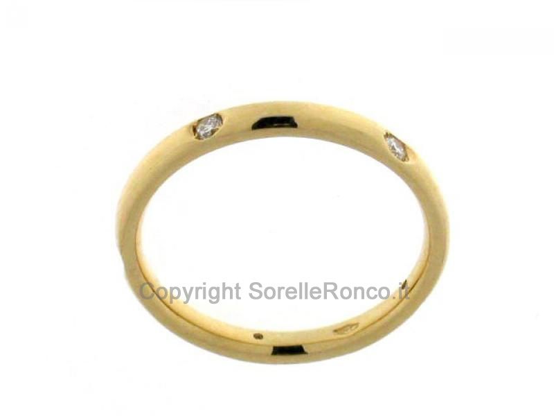 FEDE IN ORO CON DIAMANTI CT. 0.13