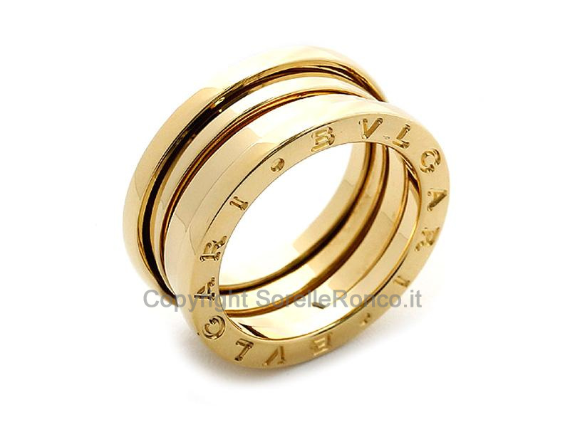 ANELLO BULGARI B ZERO1 A 3 FASCE IN ORO