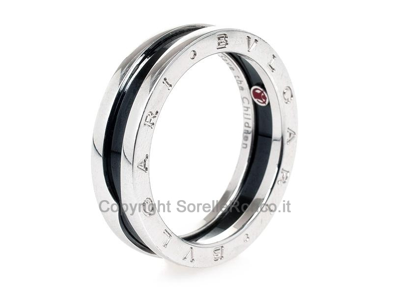 ANELLO BULGARI SAVE THE CHILDREN ARGENTO