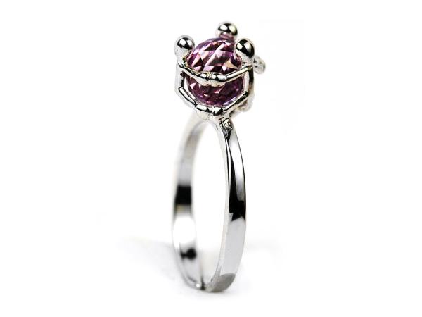 GS1025A-A - Anello Pensieri Felici Ametista Taglia A