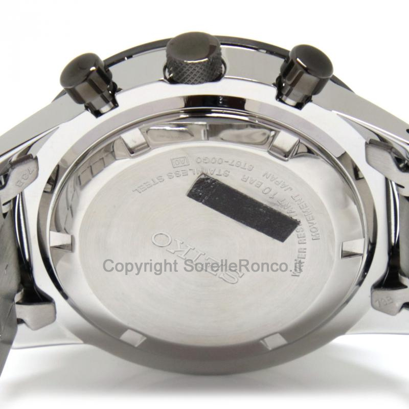 SEIKO SPORT NERO 42,7MM CHRONO ACCIAIO