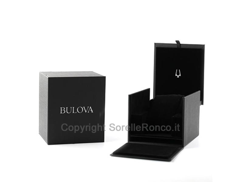 BULOVA AMERICAN CLIPPER SILVER IP GOLD 39MM
