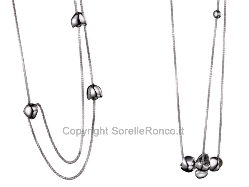 COLLANA BREIL WATERFALL ARGENTO 80CM