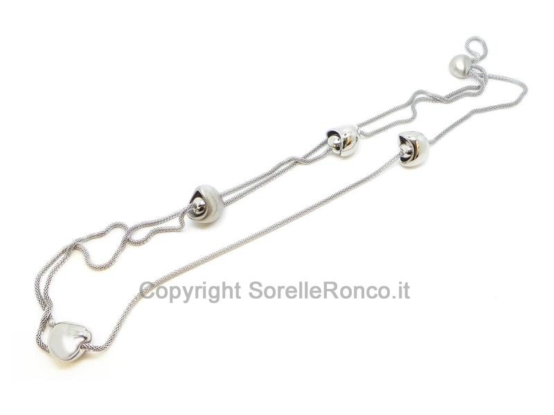 COLLANA BREIL WATERFALL ARGENTO 80CM