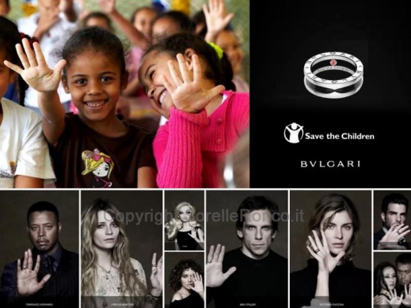 ANELLO BULGARI SAVE THE CHILDREN ARGENTO