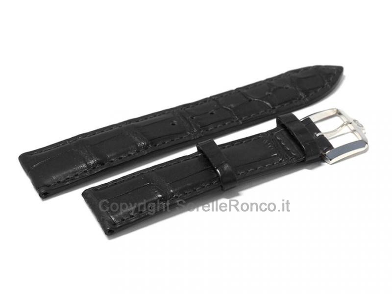 CINTURINO PAUL PICOT IN ALLIGATORE NERO