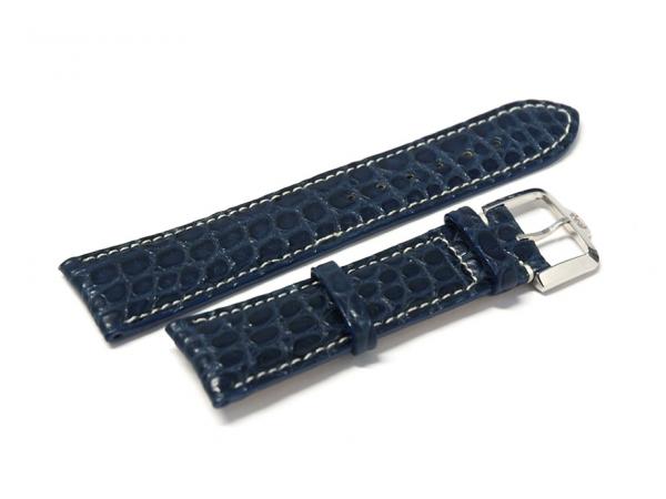 Paul-Picot-Coccodrillo-Blu - Cinturino Paul Picot Coccodrillo Blu