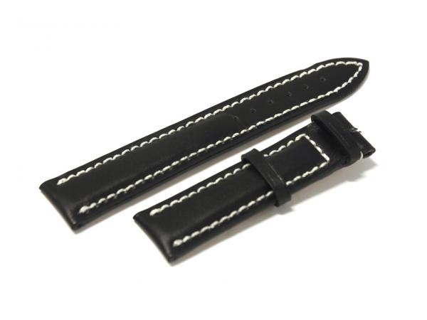 Paul-Picot-Cuoio-Nero - Cinturino in Cuoio Nero Paul Picot