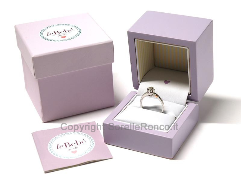 ANELLO CONTRARIE BIMBO E BIMBA CT 0.20 