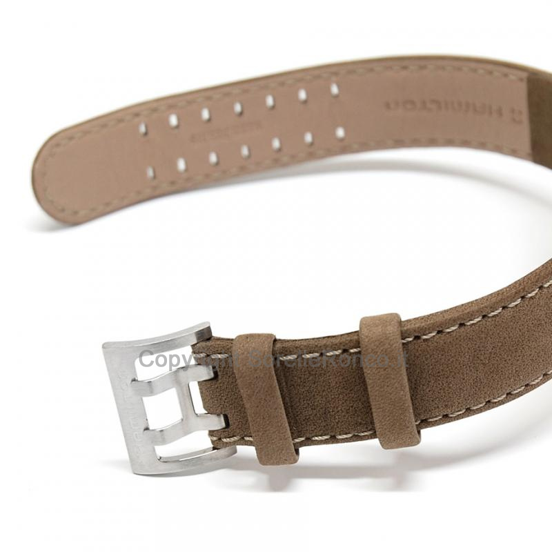 HAMILTON KHAKI FIELD AUTOMATICO NERO 42MM PELLE