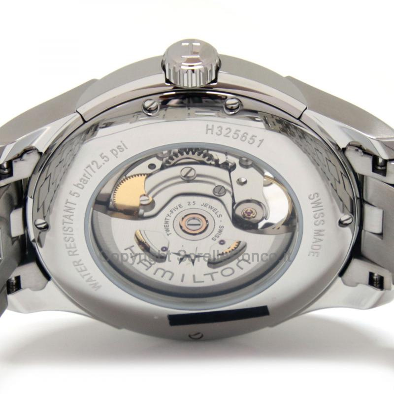 HAMILTON JAZZMASTER BEIGE OPEN HEART 40MM