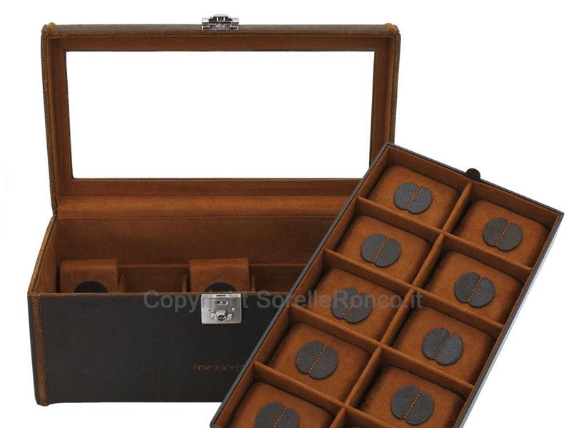 SCATOLA PER 20 OROLOGI FRIEDRICH CUBANO