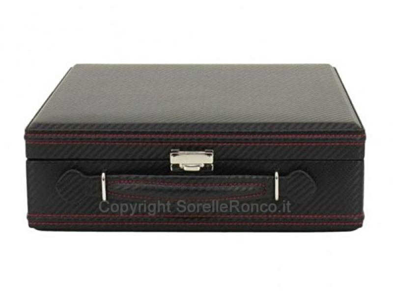 VALIGETTA PORTA 12 OROLOGI CARBON