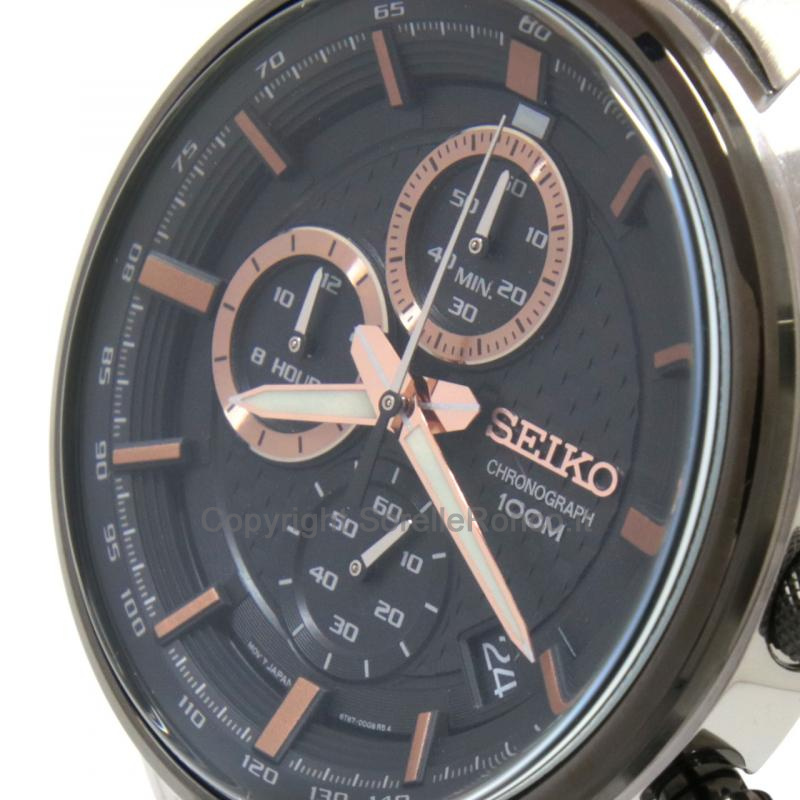 SEIKO SPORT NERO 42,7MM CHRONO ACCIAIO