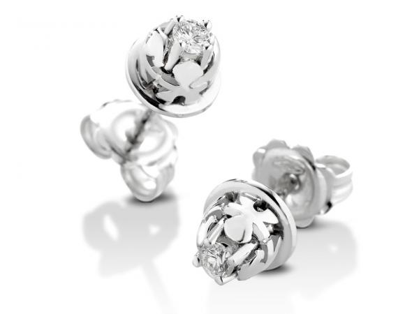 LBB239 - Orecchini Punto Luce BIMBO BIMBA ct 0.16