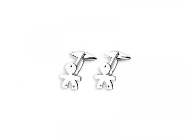 LBB054 - Gemelli Oro Bianco Maschietto