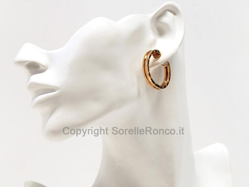 ORECCHINI BULGARI BZERO1 IN ORO ROSA