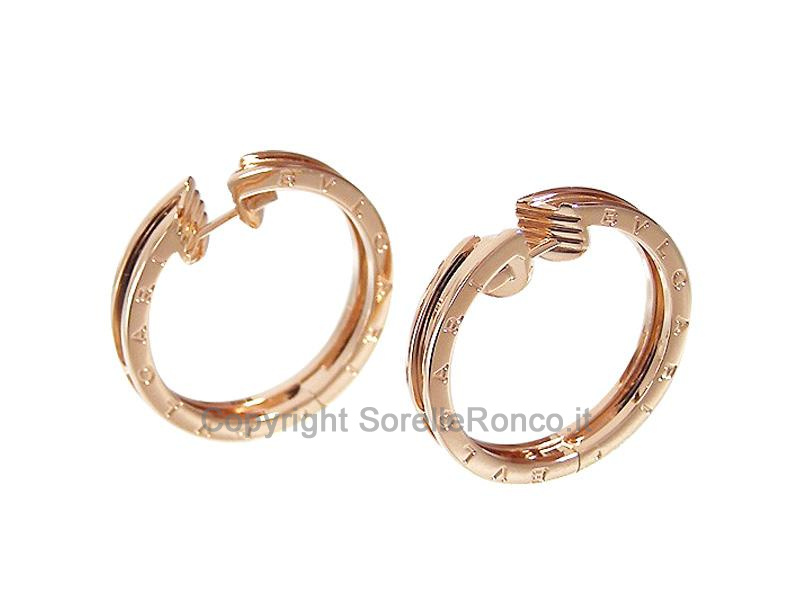 ORECCHINI BULGARI BZERO1 IN ORO ROSA