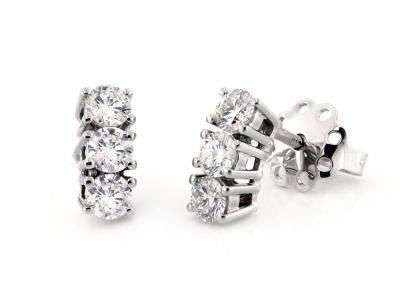 Orecchini Trilogy Oro e Diamanti 0.73 Ct