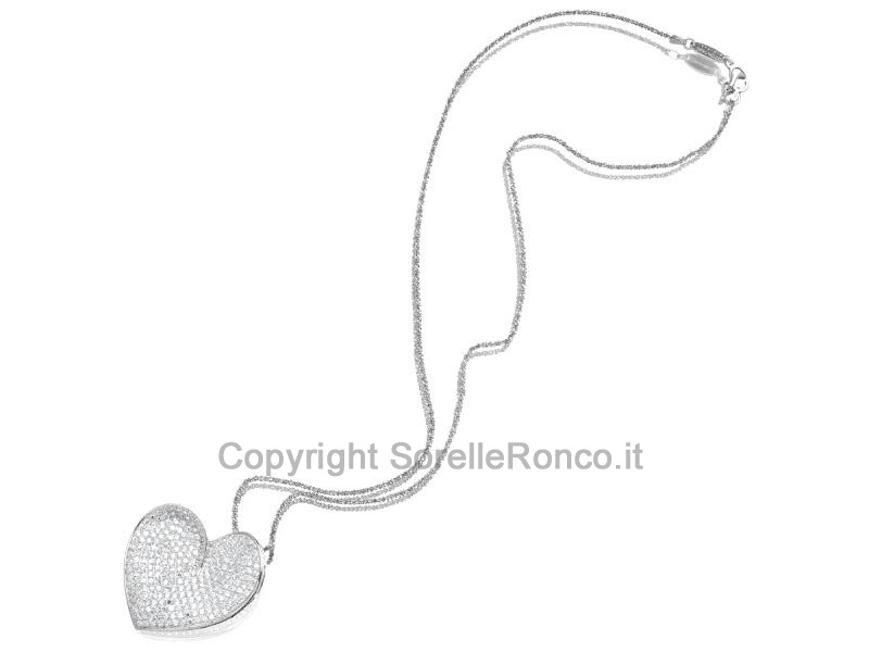 COLLANA CUORE OTTAVIANI IN ARGENTO
