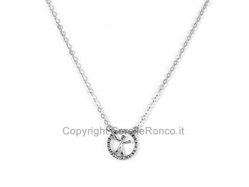 COLLANA ARGENTO PENSIERI FELICI OMINO