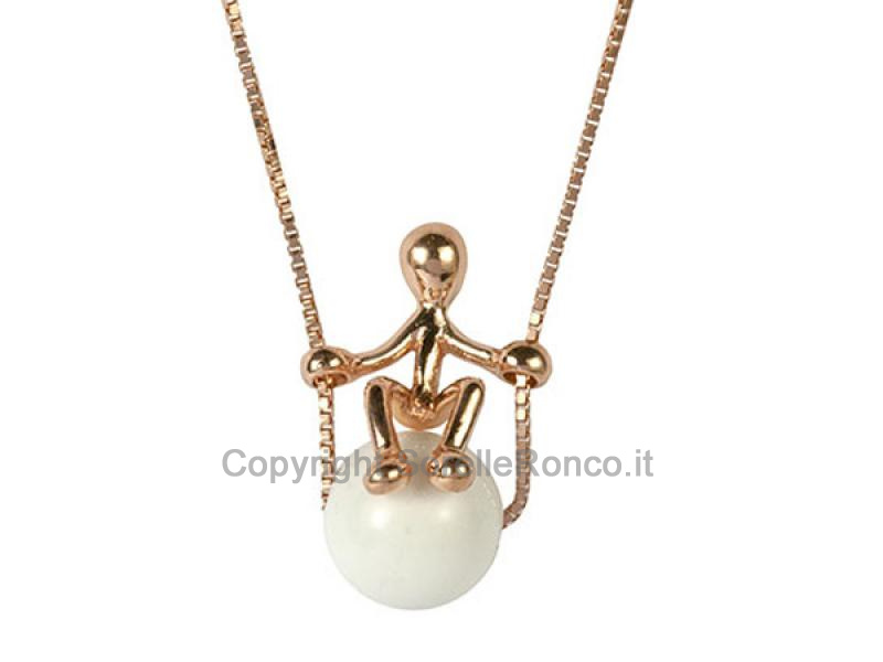 COLLANA PENSIERI FELICI ARGENTO E AGATA