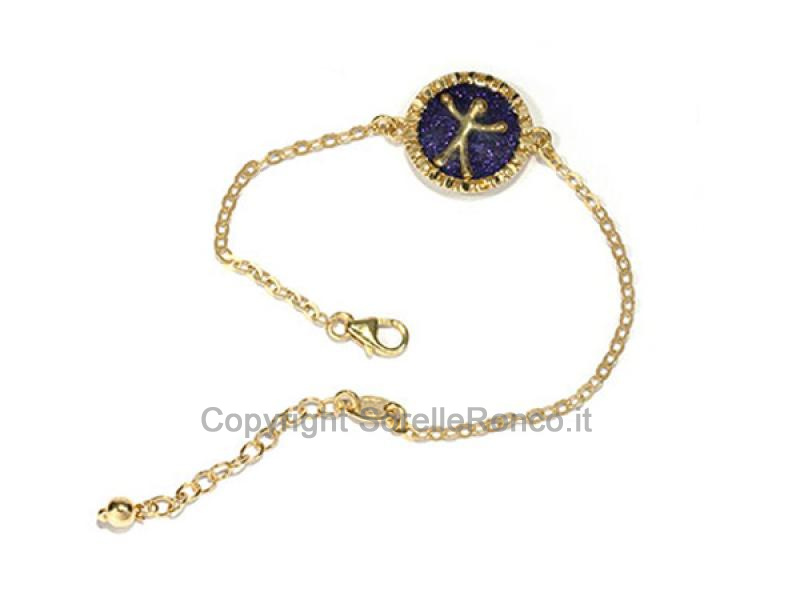 BRACCIALE ARGENTO PENSIERI FELICI VIOLA