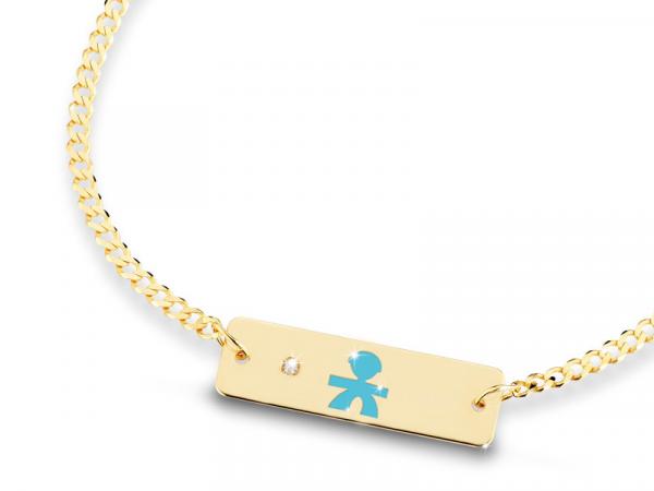 PMG023 - Bracciale Prime Gioie Bimbo con Diamante