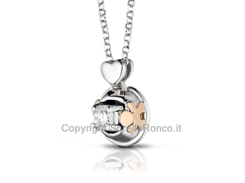 COLLANA PUNTOLUCE BIMBO E BIMBA CT 0.12