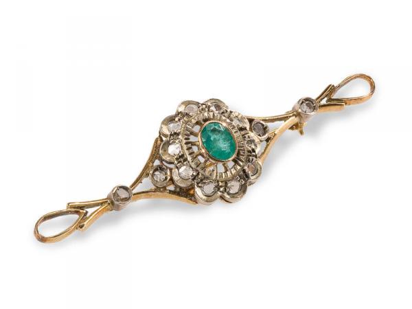 CF00104 - Spilla Vintage con Smeraldo