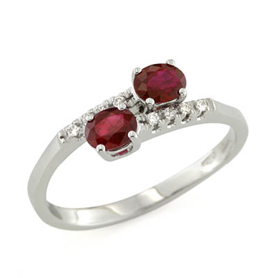 Anello con Rubini e Diamanti