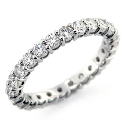 Eternity Diamanti e Oro Bianco 18Kt