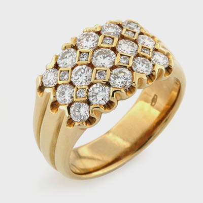Idea Regalo Pavé Diamanti e Oro
